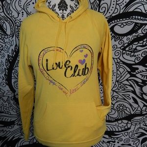 Love club yellow hoodie